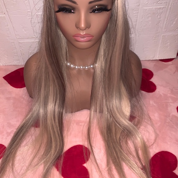 HALO HUMAN HAIR SUPER LONG! Platinum Blonde, NEW - Picture 4 of 8